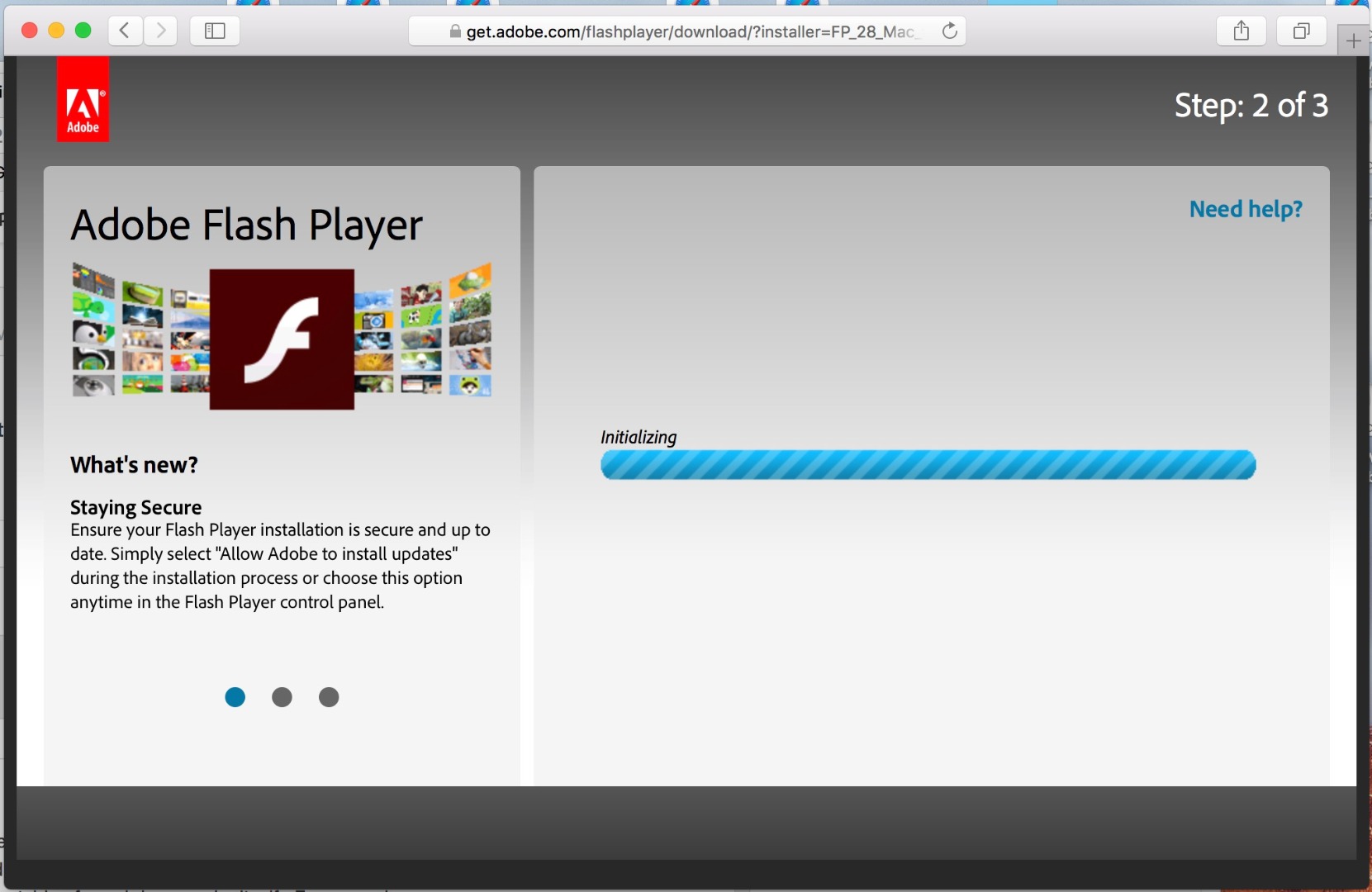 Adobe flash player download update mac catalina